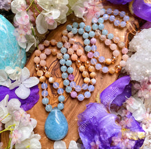 Load image into Gallery viewer, **PRE-ORDER - Spring Blooms - Cherry Blossom Agate, Aquamarine, Blue Chalcedony, Mother of pearl