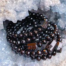 Load image into Gallery viewer, RESERVED- Root Chakra - Black Tourmaline + Raw Black Tourmaline Chunks