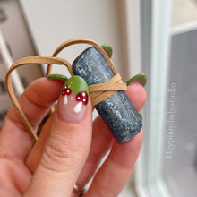 Load image into Gallery viewer, Kyanite + Vegan Suede Necklace