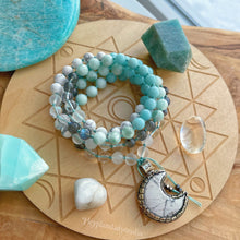 Load image into Gallery viewer, Bright Future - Amazonite + Green Angelite + Quartz + AA Labradorite + Selenite + Howlite