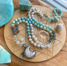 Load image into Gallery viewer, Bright Future - Amazonite + Green Angelite + Quartz + AA Labradorite + Selenite + Howlite
