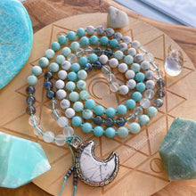 Load image into Gallery viewer, Bright Future - Amazonite + Green Angelite + Quartz + AA Labradorite + Selenite + Howlite