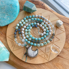 Load image into Gallery viewer, Bright Future - Amazonite + Green Angelite + Quartz + AA Labradorite + Selenite + Howlite
