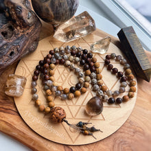 Load image into Gallery viewer, Good Fortune - Gray Moonstone + Bronzite + Tiger Skin Rosewood + Woodgrain Jasper + Zebradorite Feldspar