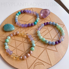 Load image into Gallery viewer, Ocean Floor Set of Three - Gemstone Stretch Bracelet Stack