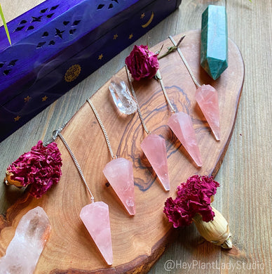 Rose Quartz Pendulum - 7