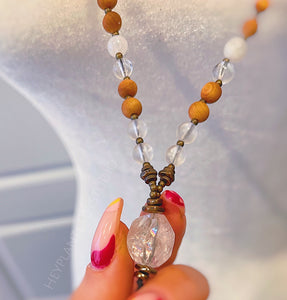 Joyful Heart - 108 - Luxe Rainbow Gemstone + Sandalwood Mala
