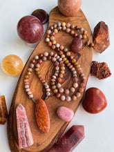 Load image into Gallery viewer, Warmth of the Sun - Sunstone, Rhodochrosite, Cognac Opal, Red Fossil Coral, Mystic Sunstone, Strawberry Quartz, Orange Calcite