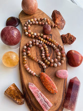 Load image into Gallery viewer, Warmth of the Sun - Sunstone, Rhodochrosite, Cognac Opal, Red Fossil Coral, Mystic Sunstone, Strawberry Quartz, Orange Calcite