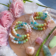 Load image into Gallery viewer, Candy Clouds - Stretch Pastel Gemstone Bracelet