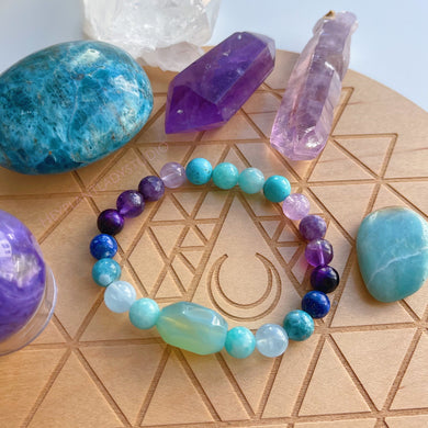 Deep Sea - Stretch Gemstone Bracelet