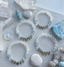 Load image into Gallery viewer, Moonrise - Selenite, Aquamarine, Clear Quartz