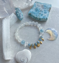Load image into Gallery viewer, Moonrise - Selenite, Aquamarine, Clear Quartz
