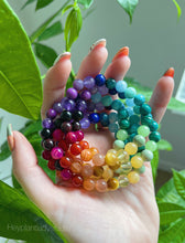 Load image into Gallery viewer, Kaleidoscope - Rainbow Gemstone Stretch Mala Bracelet