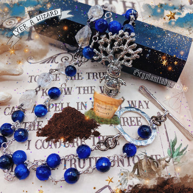 Screaming Mandrake Necklace - Herkimer Diamond + Tigers Eye