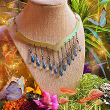 Load image into Gallery viewer, Fairy Queen - Crystal Prism + Brass Collar Necklace