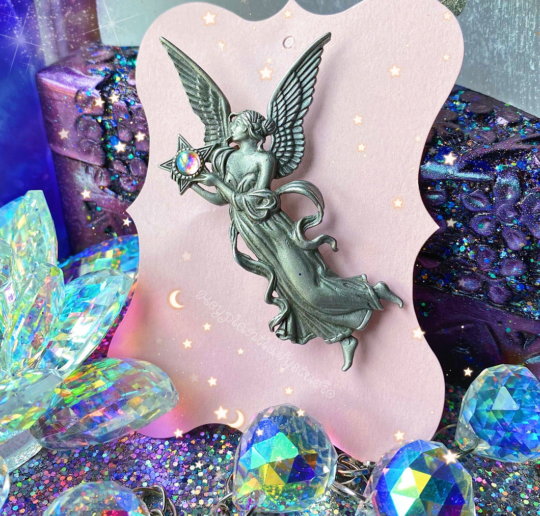 Guardian Angel - Vintage Fairy Brooch