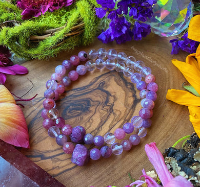 Electric Energy - Diamond Cut Natural Ruby + AAA Ametrine