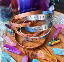 Load image into Gallery viewer, Hand Stamped Boho Cuff - You Choose