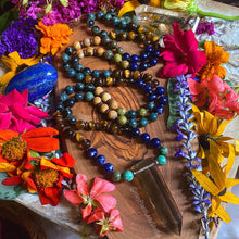Load image into Gallery viewer, Goddess Gaia - 108 AAA African Sodalite + Kambaba Jasper Mala Necklace