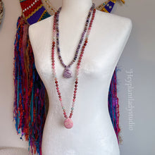 Load image into Gallery viewer, The Healer&#39;s Helper - 108 - Charoite + Lepidolite Mala Necklace