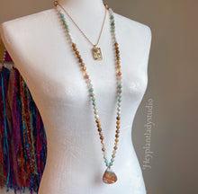 Load image into Gallery viewer, Gentle Healing  - 108 - Ocean Jasper, Amazonite, Moonstone, Citrine, Picture Jasper, Howlite, Mother of Pearl, Quartz, Petrified Wood