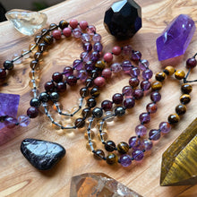 Load image into Gallery viewer, Radiant Soul - 108 - Amethyst, Citrine, Rhodonite, Strawberry Quartz, Smoky/Clear Quartz, Garnet, Hematite, Tigers Eye