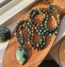 Load image into Gallery viewer, Grounding Earth Energy - 108 - Kambaba Jasper, Picture Jasper, and Bronzite