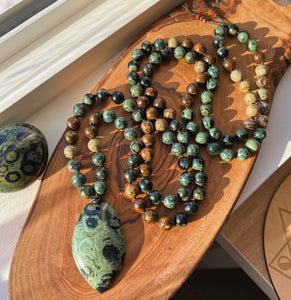 Grounding Earth Energy - 108 - Kambaba Jasper, Picture Jasper, and Bronzite