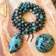 Load image into Gallery viewer, Grounding Earth Energy - 108 - Kambaba Jasper, Picture Jasper, and Bronzite