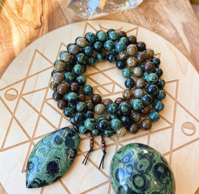 Grounding Earth Energy - 108 - Kambaba Jasper, Picture Jasper, and Bronzite