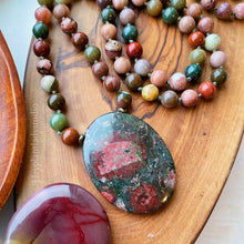 Load image into Gallery viewer, Nuture the Soul - 108 - Imperial Jasper, Ocean Jasper, Red Flower Picture Jasper, Bloodstone
