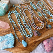Load image into Gallery viewer, Serenity - 108 - Luxe Larimar + Labradorite Mala