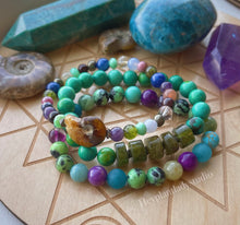 Load image into Gallery viewer, Magic School Bus Set of Three - Gemstone Stretch Bracelet Stack