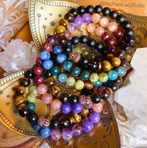 Protect Your Energy - Copper Buddha Mala Bracelet
