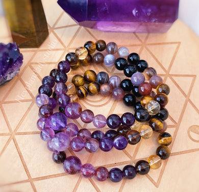 Super Blood Moon Bracelet  - ONE 8mm Gemstone Stretch Bracelet