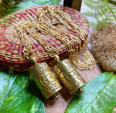 Tibetan Prayer Wheel Necklace + 20