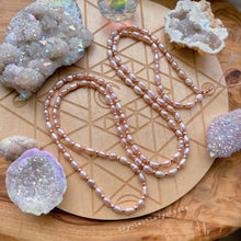 Load image into Gallery viewer, RESERVED (COMBINED SHIPPING) - One Pearl Tassel Mala + One Pink 7mm Pearl Layering Necklace