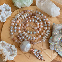 Load image into Gallery viewer, RESERVED (COMBINED SHIPPING) - One Pearl Tassel Mala + One Pink 7mm Pearl Layering Necklace