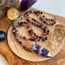 Load image into Gallery viewer, Bubbling Cauldron - Eclectic Blend - Citrine, Amethyst, Sardonyx, Tourmaline, Gold Aura Quartz, Strawberry Quartz, Sunstone, Botswana Agate, Purple Aventurine, Tigers Eye
