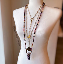 Load image into Gallery viewer, You Choose - Forgotten Objects - Ammonite, Swarovski, and Brass Chain Necklaces