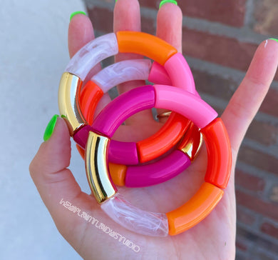 FRUIT PUNCH - Macaroni Stretch Bracelet