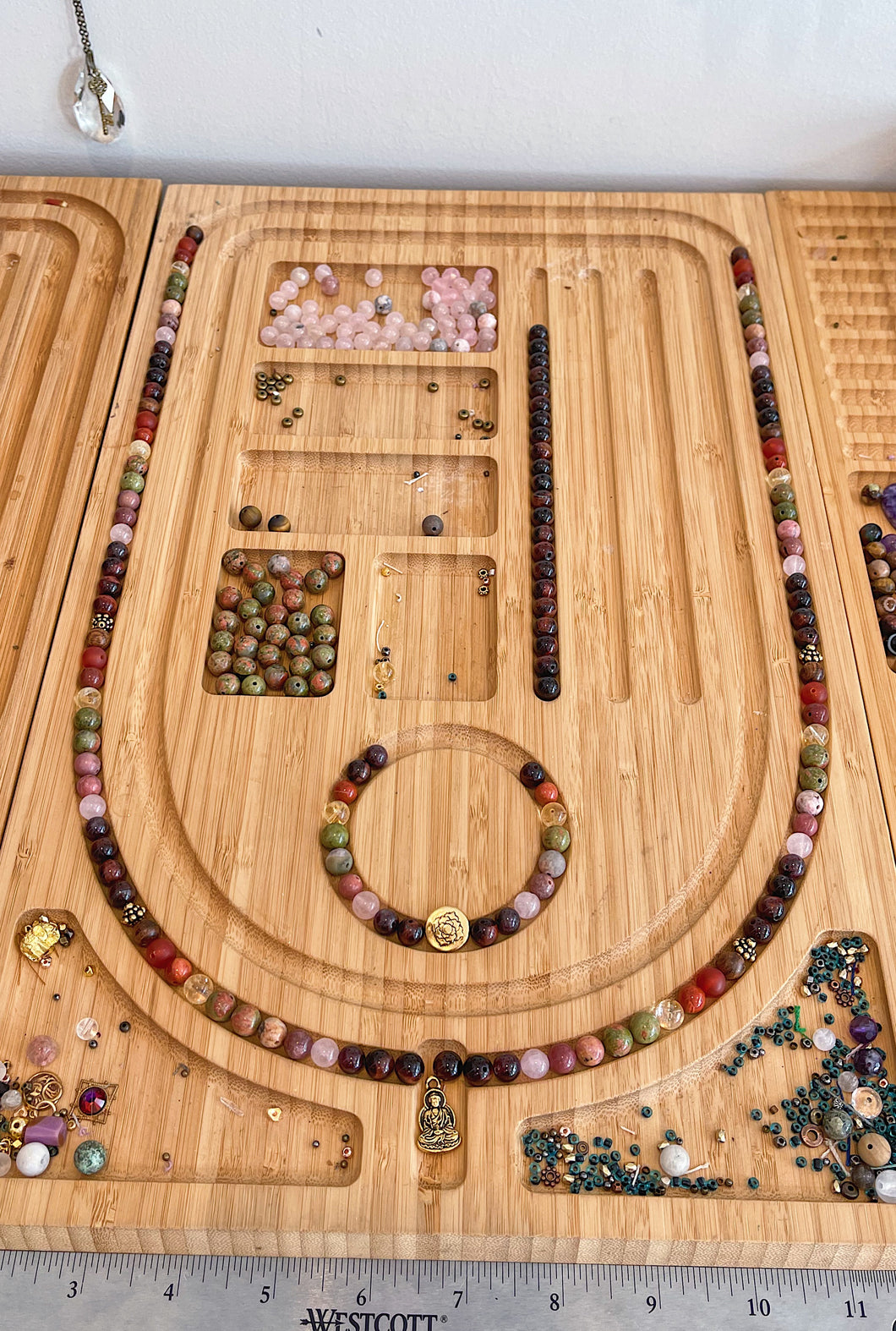 RESERVED - Divine Feminine Healing - 108 Bead Mala Necklace + Bracelet SET