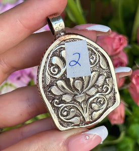 55mm Labradorite Buddha Pendant - 2