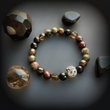 Load image into Gallery viewer, 925 Silver Dragon Stretch Mala Bracelet