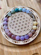 Load image into Gallery viewer, Reserved - Amethyst + Pastel Rainbow Mala + Bracelet Set
