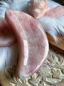 Moon Rose Quartz Bowl - Love + Peace + Happiness