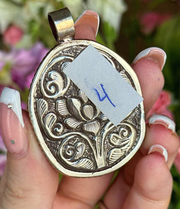 55mm Labradorite Buddha Pendant - 4