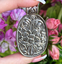 Load image into Gallery viewer, 60mm Winking Buddha Rainbow Flash Labradorite Pendant