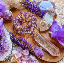 Load image into Gallery viewer, Reserved - Pre-Order - Drilled Citrine + 108 AAA Natural Ametrine Rondelles + Herkimer Diamond Mala Necklace
